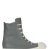 Buty sportowe RICK OWENS FW25 CONCORDIANS z pranej skóry cielęcej w kolorze indygo/mleko/mleko RP02E4890LCO-0611
