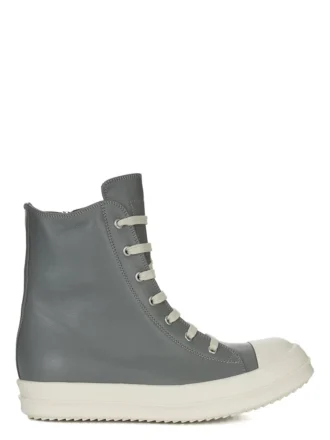 Buty sportowe RICK OWENS FW25 CONCORDIANS z pranej skóry cielęcej w kolorze indygo/mleko/mleko RP02E4890LCO-0611