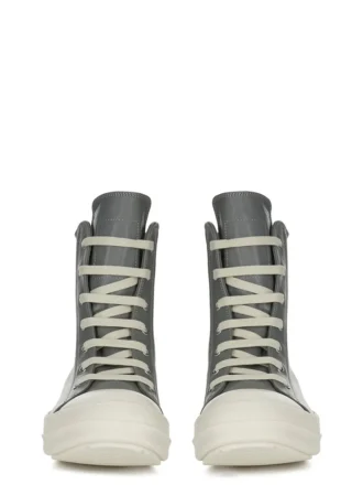 Buty sportowe RICK OWENS FW25 CONCORDIANS z pranej skóry cielęcej w kolorze indygo/mleko/mleko RP02E4890LCO-0611