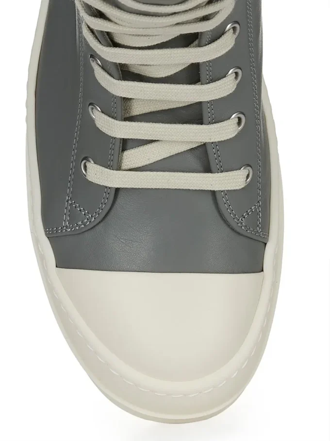 Buty sportowe RICK OWENS FW25 CONCORDIANS z pranej skóry cielęcej w kolorze indygo/mleko/mleko RP02E4890LCO-0611
