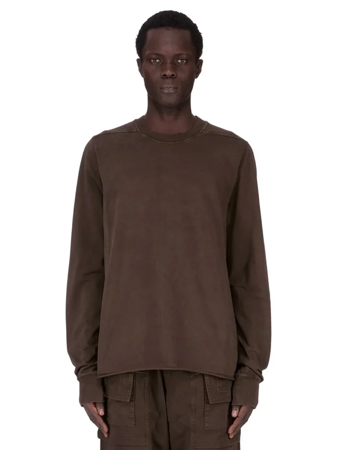 DRKSHDW FW25 CONCORDIANS BLUZA Z OKRĄGŁYM KOŁNIERZEM W KOLORZE CIEMNEGO PYŁU. DU02E7279RIGP-78