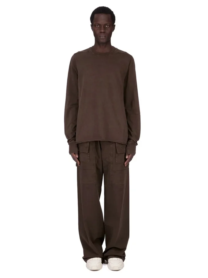 DRKSHDW FW25 CONCORDIANS BLUZA Z OKRĄGŁYM KOŁNIERZEM W KOLORZE CIEMNEGO PYŁU. DU02E7279RIGP-78