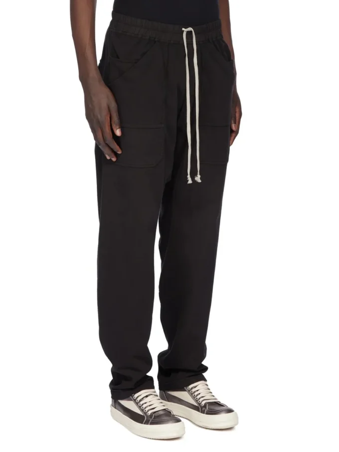 DRKSHDW FW25 CONCORDIANS CLASSIC CARGO DRAWSTRING W CZARNYM KOMPAKTOWYM, CIĘŻKIM KOSZULCE DU02E7370RIG-09