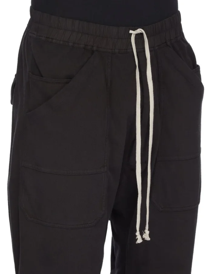 DRKSHDW FW25 CONCORDIANS CLASSIC CARGO DRAWSTRING W CZARNYM KOMPAKTOWYM, CIĘŻKIM KOSZULCE DU02E7370RIG-09