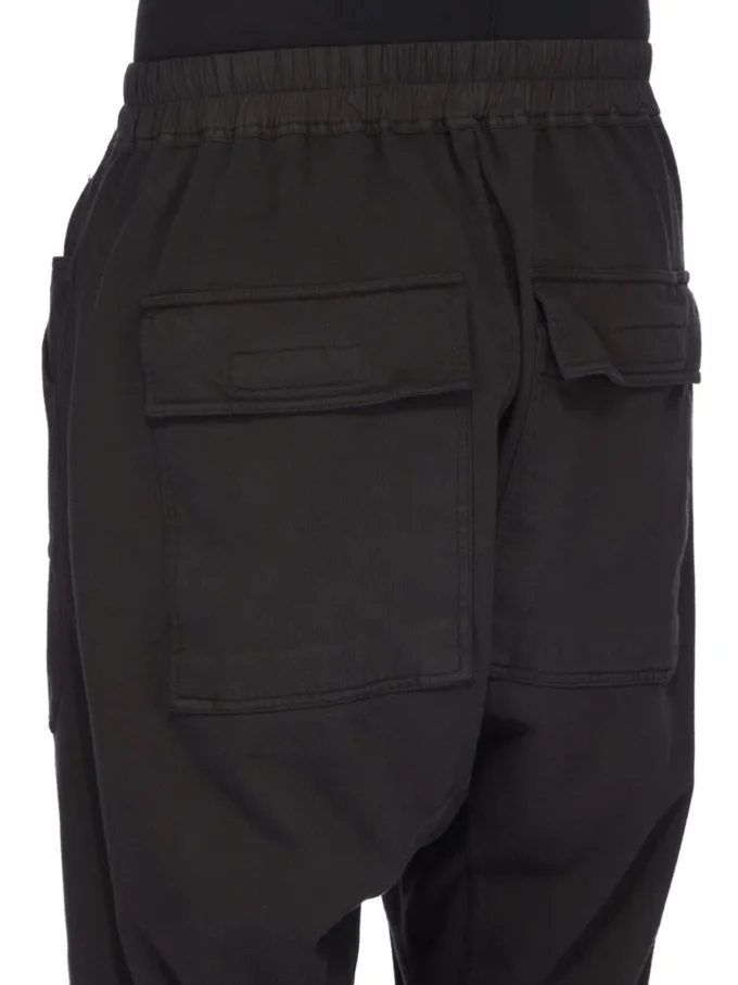 DRKSHDW FW25 CONCORDIANS CLASSIC CARGO DRAWSTRING W CZARNYM KOMPAKTOWYM, CIĘŻKIM KOSZULCE DU02E7370RIG-09