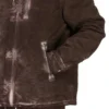 DRKSHDW FW25 CONCORDIANS CONCEALED ZIPFRONT JKT Z BAWEŁNY SZCZOTKOWANEJ DRKDUST. DU02E7775BMO-78