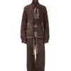 DRKSHDW FW25 CONCORDIANS CONCEALED ZIPFRONT JKT Z BAWEŁNY SZCZOTKOWANEJ DRKDUST. DU02E7775BMO-78