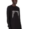 DRKSHDW FW25 CONCORDIANS LEVEL LS T W CZARNYM ŚREDNIM BAWEŁNIANYM KOSZULCE DU02E7260RNEP4-0908