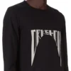 DRKSHDW FW25 CONCORDIANS LEVEL LS T W CZARNYM ŚREDNIM BAWEŁNIANYM KOSZULCE DU02E7260RNEP4-0908