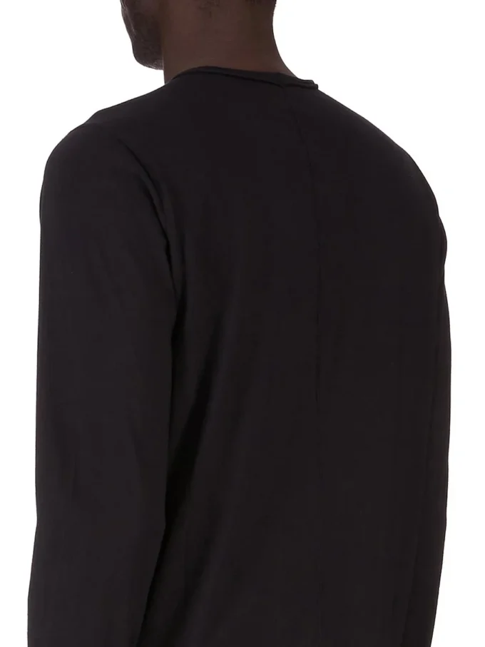 DRKSHDW FW25 CONCORDIANS LEVEL LS T W CZARNYM ŚREDNIM BAWEŁNIANYM KOSZULCE DU02E7260RNEP4-0908
