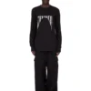 DRKSHDW FW25 CONCORDIANS LEVEL LS T W CZARNYM ŚREDNIM BAWEŁNIANYM KOSZULCE DU02E7260RNEP4-0908