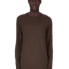 DRKSHDW FW25 CONCORDIANS LS LEVEL T W CIEMNYM PYLE BAWEŁNIANA KOSZULKA Z GAZKI DU02E7260BH-78
