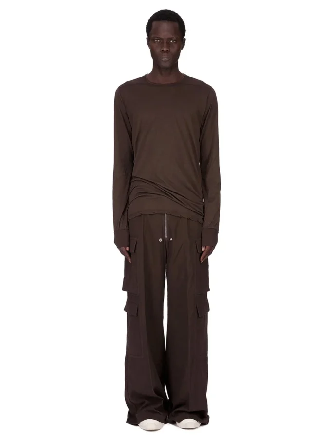 DRKSHDW FW25 CONCORDIANS LS LEVEL T W CIEMNYM PYLE BAWEŁNIANA KOSZULKA Z GAZKI DU02E7260BH-78