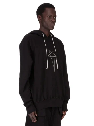 DRKSHDW FW25 CONCORDIANS OVERSIZED HOODIE W KOLORZE CZARNYM/PERŁOWYM FURKA HEAVY SWEATSHIRT DU02E7262FEP3P-0908