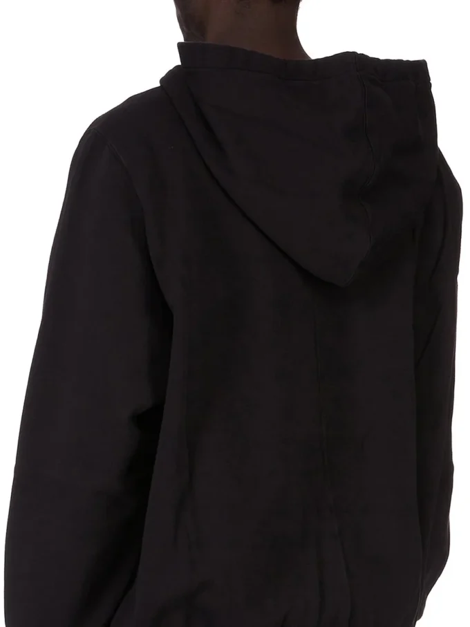 DRKSHDW FW25 CONCORDIANS OVERSIZED HOODIE W KOLORZE CZARNYM/PERŁOWYM FURKA HEAVY SWEATSHIRT DU02E7262FEP3P-0908