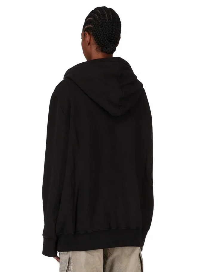 DRKSHDW FW25 CONCORDIANS OVERSIZED HOODIE W KOLORZE CZARNYM/PERŁOWYM SLUP FELPA DS02E7241FSLP1P-0908
