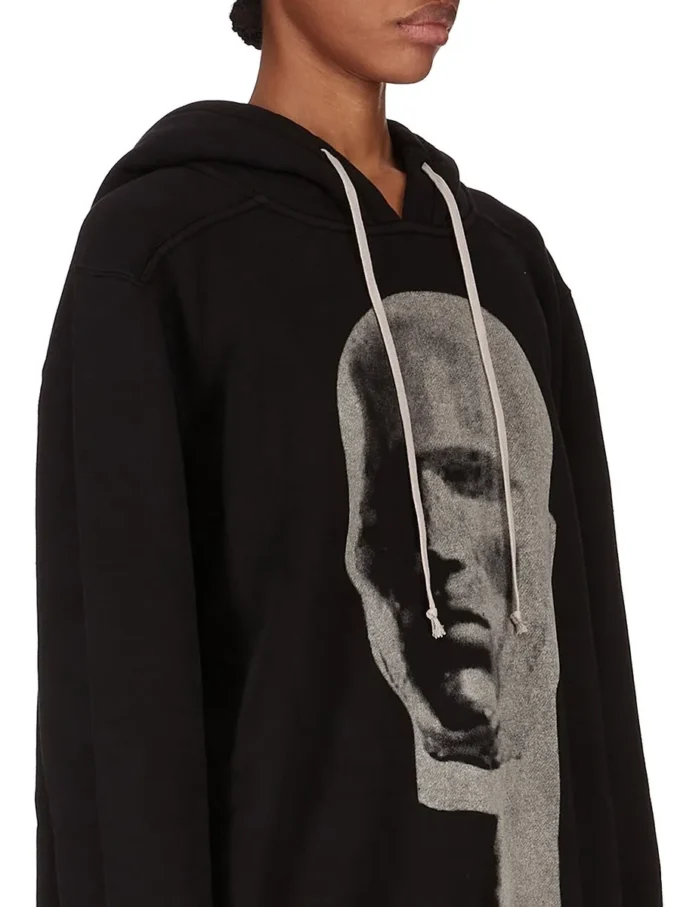DRKSHDW FW25 CONCORDIANS OVERSIZED HOODIE W KOLORZE CZARNYM/PERŁOWYM SLUP FELPA DS02E7241FSLP1P-0908