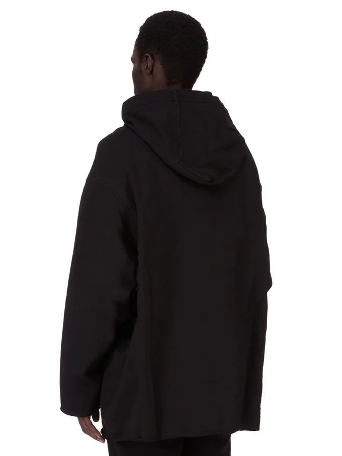 DRKSHDW FW25 CONCORDIANS PETER BLUZA Z KAPTUREM CZARNO/PERŁOWA BLUZA FURKA HEAVY DU02E7280FEP1P-0908