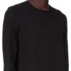 DRKSHDW FW25 CONCORDIANS POZIOM T W CZARNEJ BAWEŁNIANEJ KOSZULCE Z GAZKI DU02E7260BH-09
