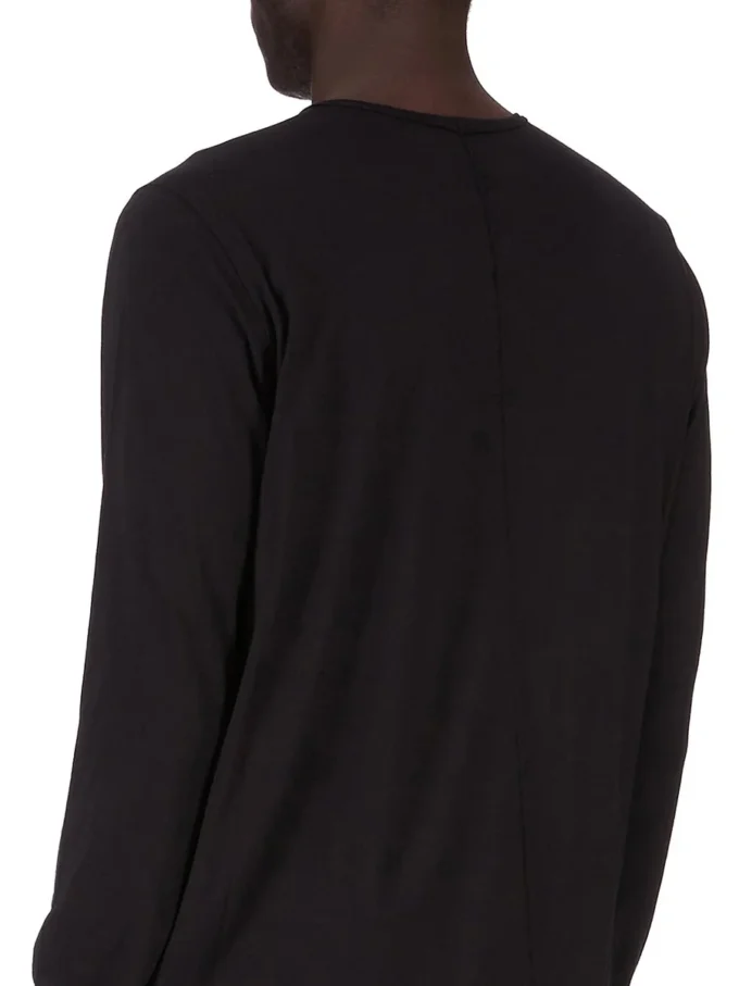 DRKSHDW FW25 CONCORDIANS POZIOM T W CZARNEJ BAWEŁNIANEJ KOSZULCE Z GAZKI DU02E7260BH-09