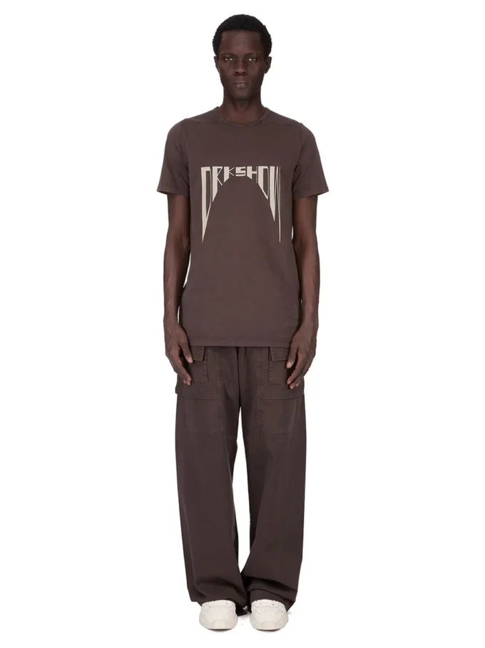 DRKSHDW FW25 CONCORDIANS POZIOM T W KOSZULCE BAWEŁNIANEJ DIRTY DARKDUST/GRUSZKA O ŚREDNIEJ GRUBOŚCI DU02E7250RNEP4P-7808