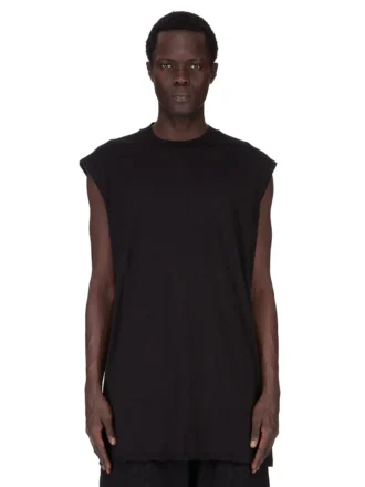 DRKSHDW FW25 CONCORDIANS TARP T-shirt w czarnym bawełnianym żakiecie z gazy DU02E7158BH-09