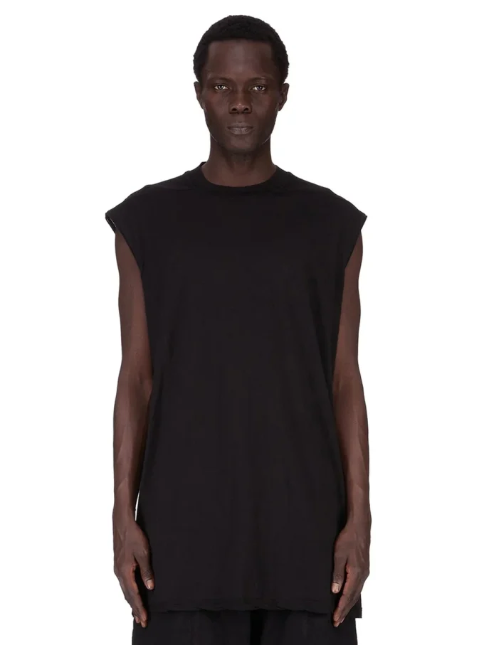 DRKSHDW FW25 CONCORDIANS TARP T-shirt w czarnym bawełnianym żakiecie z gazy DU02E7158BH-09
