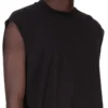 DRKSHDW FW25 CONCORDIANS TARP T-shirt w czarnym bawełnianym żakiecie z gazy DU02E7158BH-09