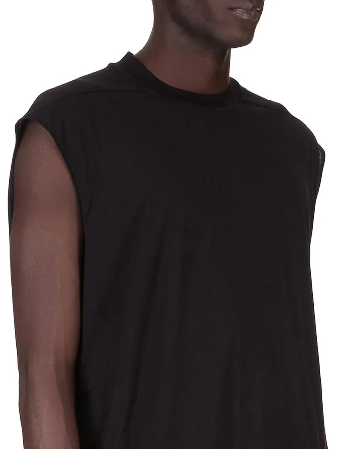 DRKSHDW FW25 CONCORDIANS TARP T-shirt w czarnym bawełnianym żakiecie z gazy DU02E7158BH-09