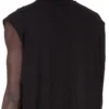 DRKSHDW FW25 CONCORDIANS TARP T-shirt w czarnym bawełnianym żakiecie z gazy DU02E7158BH-09