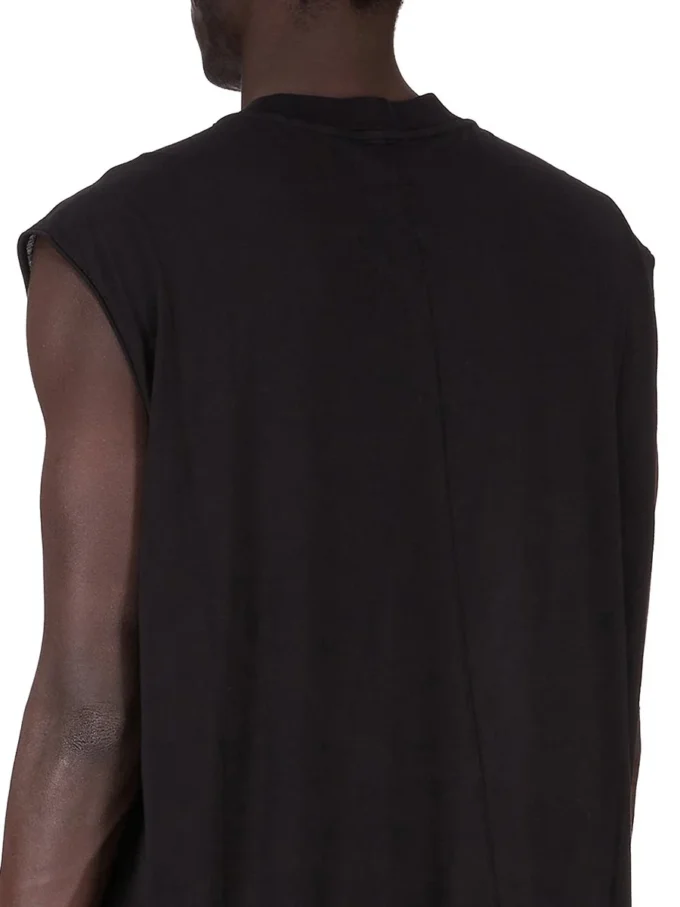 DRKSHDW FW25 CONCORDIANS TARP T-shirt w czarnym bawełnianym żakiecie z gazy DU02E7158BH-09