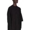 DRKSHDW FW25 CONCORDIANS TOMMY HUSTLER BLUZA W CZARNYM PODWÓJNIE SZCZOTKOWANYM KOSZULCE DU02E7266JDB-09