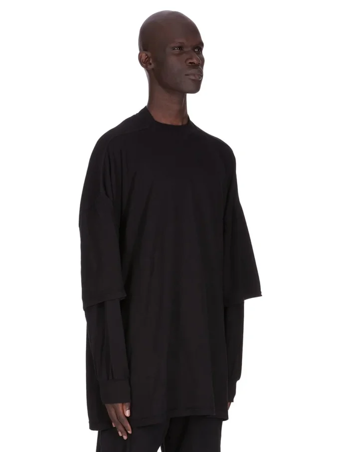 DRKSHDW FW25 CONCORDIANS TOMMY HUSTLER BLUZA W CZARNYM PODWÓJNIE SZCZOTKOWANYM KOSZULCE DU02E7266JDB-09