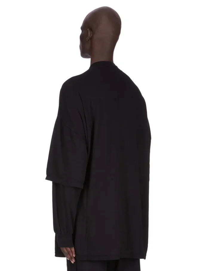 DRKSHDW FW25 CONCORDIANS TOMMY HUSTLER BLUZA W CZARNYM PODWÓJNIE SZCZOTKOWANYM KOSZULCE DU02E7266JDB-09