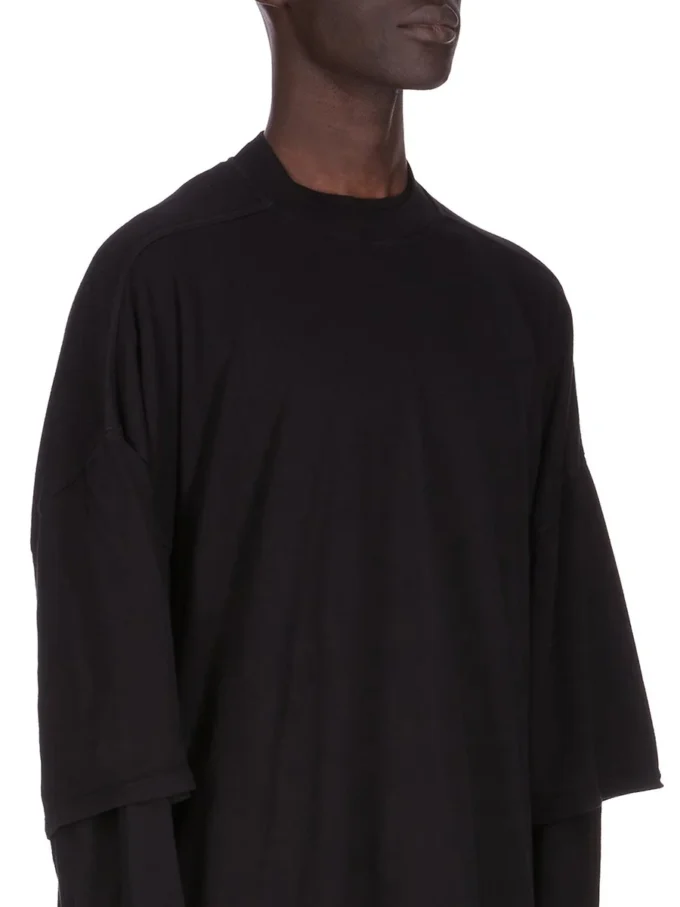 DRKSHDW FW25 CONCORDIANS TOMMY HUSTLER BLUZA W CZARNYM PODWÓJNIE SZCZOTKOWANYM KOSZULCE DU02E7266JDB-09