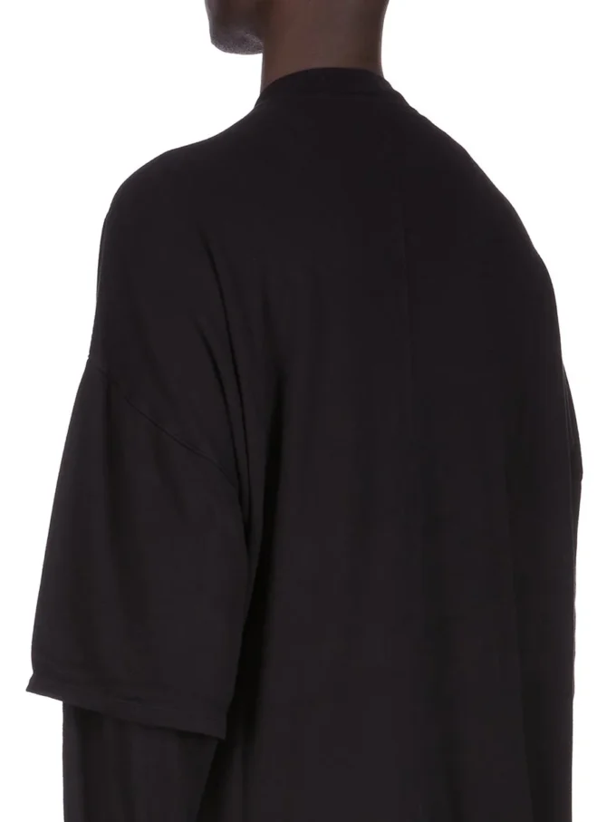 DRKSHDW FW25 CONCORDIANS TOMMY HUSTLER BLUZA W CZARNYM PODWÓJNIE SZCZOTKOWANYM KOSZULCE DU02E7266JDB-09