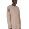 DRKSHDW FW25 CONCORDIANS TOMMY LS SWEAT W KOSZULCE Z PODWÓJNIE SZCZOTKOWANYM KOSZULKĄ DIRTY PEARL DU02E7292JDBP-88