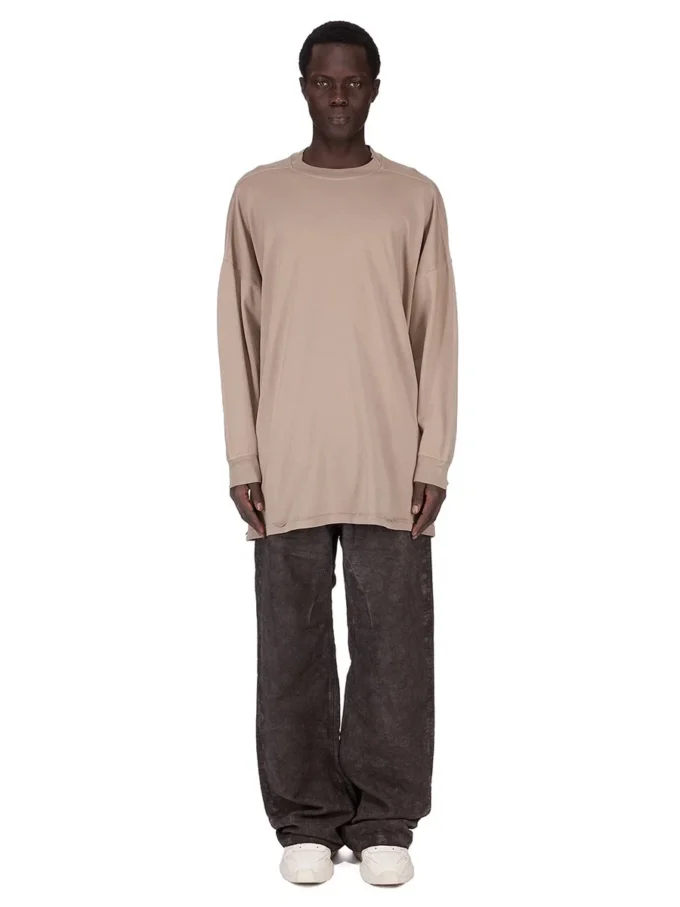 DRKSHDW FW25 CONCORDIANS TOMMY LS SWEAT W KOSZULCE Z PODWÓJNIE SZCZOTKOWANYM KOSZULKĄ DIRTY PEARL DU02E7292JDBP-88