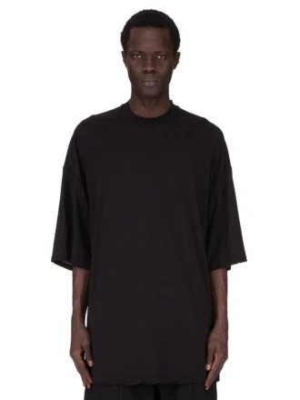 DRKSHDW FW25 CONCORDIANS TOMMY T W CZARNEJ BAWEŁNIANEJ KOSZULCE Z GAZKI DU02E7259BH-09