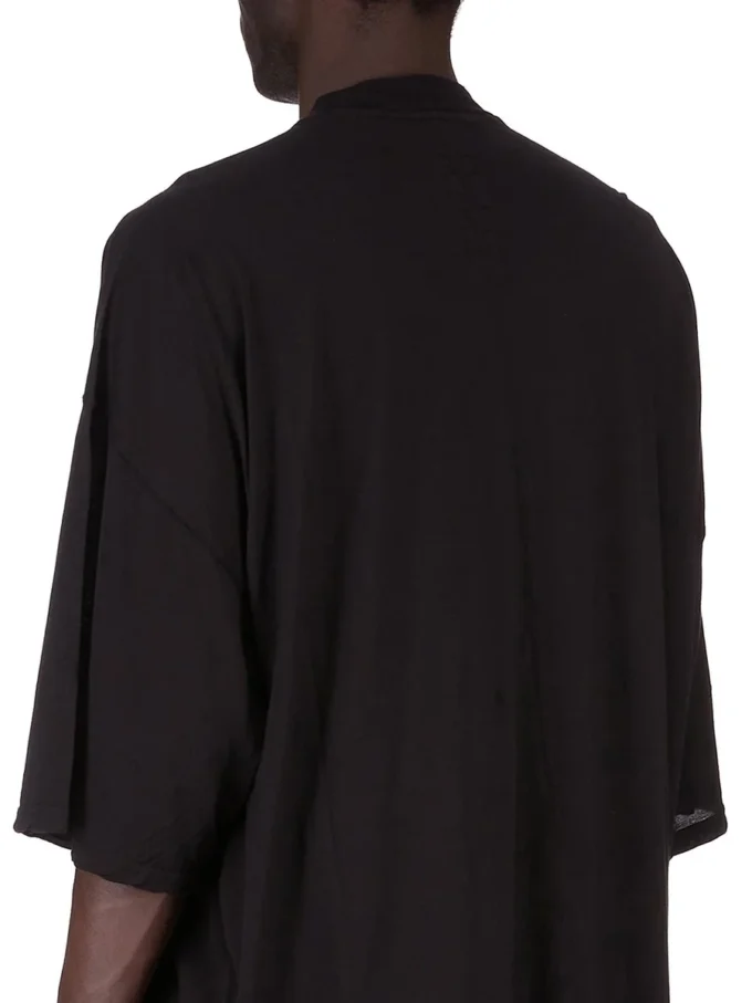 DRKSHDW FW25 CONCORDIANS TOMMY T W CZARNEJ BAWEŁNIANEJ KOSZULCE Z GAZKI DU02E7259BH-09