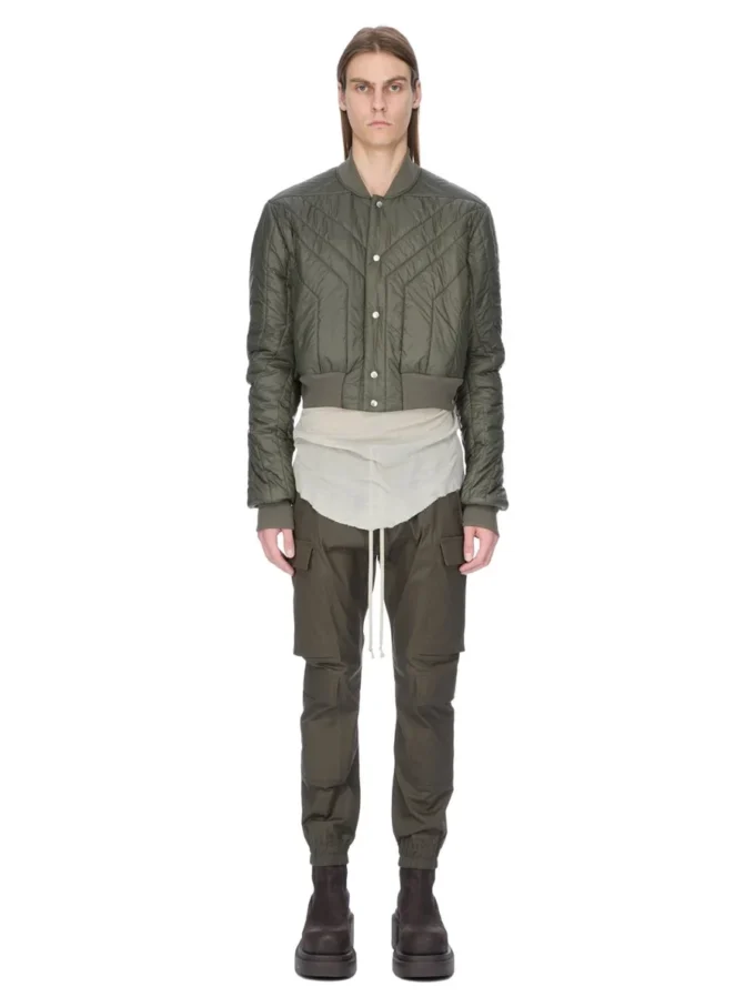 Kurtka lotnicza Ricka Owensa FW25 Concordians z pikowanego nylonu BOSCO LIGHT. RU02E1727NPT1-25