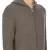 RICK OWENS BLUZA Z KAPTUREM NA ZAMEK FW25 CONCORDIANS PRECOLLECTION Z KASZMIROWEGO DZIANINY DUST LAS PALMAS. RU02E1666KLWS-34