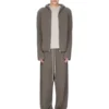 RICK OWENS BLUZA Z KAPTUREM NA ZAMEK FW25 CONCORDIANS PRECOLLECTION Z KASZMIROWEGO DZIANINY DUST LAS PALMAS. RU02E1666KLWS-34