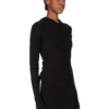 RICK OWENS FW25 CONCORDIANS KRÓTKA BLUZA Z KAPTUREM I ŚCIĄGACZEM W CZARNYM KOSZULCE RAININO RIB. RP02E4210RJR-09
