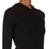 RICK OWENS FW25 CONCORDIANS KRÓTKA BLUZA Z KAPTUREM I ŚCIĄGACZEM W CZARNYM KOSZULCE RAININO RIB. RP02E4210RJR-09
