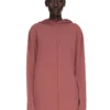 RICK OWENS FW25 CONCORDIANS OVERSIZE BLUZA Z KAPTUREM Z LEKKIEJ DZIANINY RASATO W STYLU PASEWOOD. RP02E4613M-13