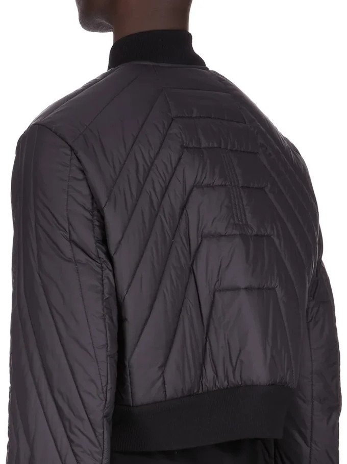 RICK OWENS FW25 CONCORDIANS PIKOWANA KURTKĘ LOTU W CZARNYM JASNYM NYLONIE RU02E1727NPT1-09