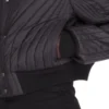 RICK OWENS FW25 CONCORDIANS PIKOWANA KURTKĘ LOTU W CZARNYM JASNYM NYLONIE RU02E1727NPT1-09