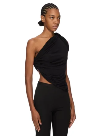 RICK OWENS LILIES FW25 CONCORDIANS ANITA TOP Z WISKOZY KREPY JERSEY LI02E3110RV-09