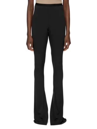 RICK OWENS LILIES FW25 CONCORDIANS CARMEN SPODNIE Z WISKOWEJ KREPY JERSEY LI02E3331CVI-09